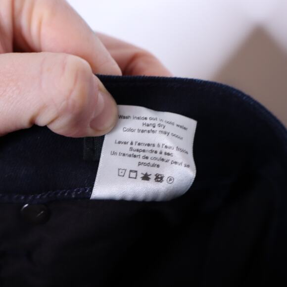 VERONICA BEARD Debbie Ankle Skinny High Rise Jean Dark Wash Button Fly Womens 24 - Picture 14 of 15